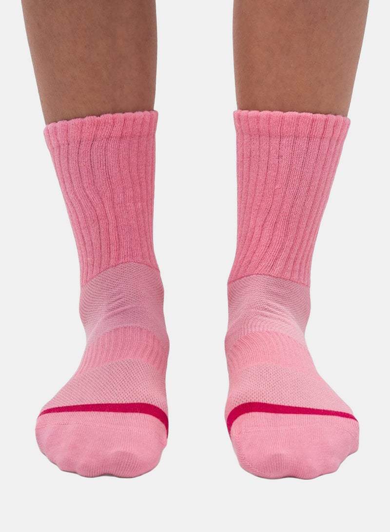 Pink Cloudy Neck Socks